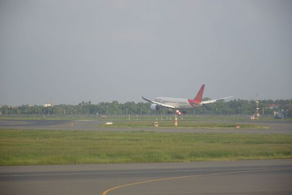 Air India Flight Takes Off Runway 11 29 Indira Gandhi International Airport New Delhi 2016 08 08 9243