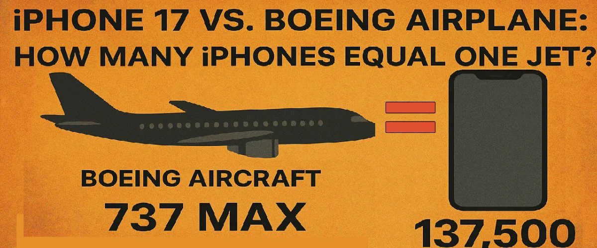 iPhone 17 vs. Boeing Airplane