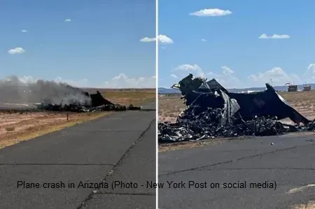 Plane Crashes Near Chinle Airport